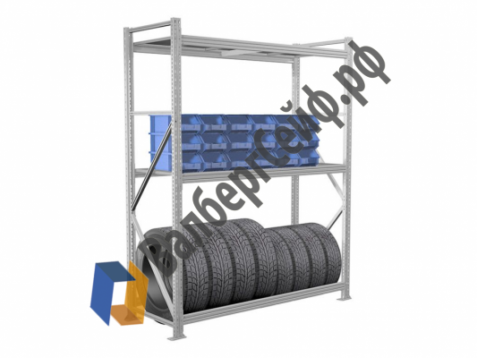 Стеллаж MS Pro 250/210x100/3 яруса